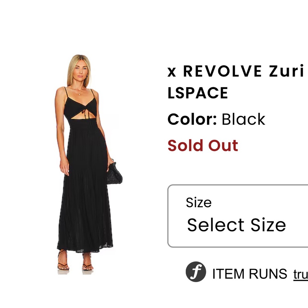 l*space Black Maxi Dress